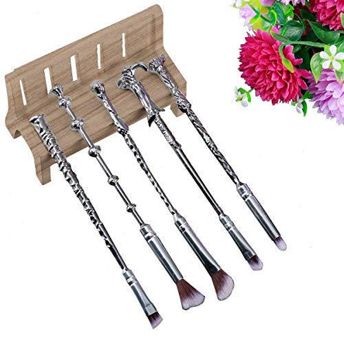 Potter Makeup Brush,Ithyes Wizard Magic Wand Brush Gift Set 5 Pie...