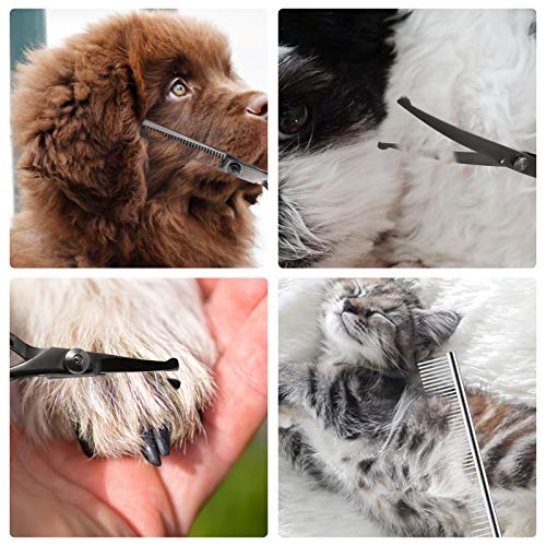 Iusmnur Stainless Steel Safety Round Tips Pet Grooming Scissors,6...