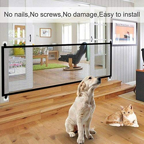 Magic Gate for Dogs Cat Pet Gate Indoor Safety Gates Pet Fence In...