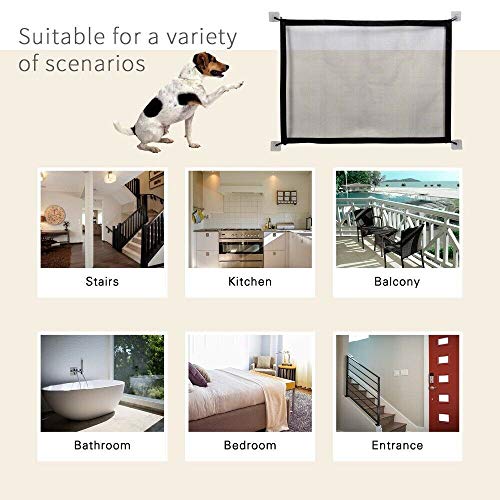 Magic Gate for Dogs Cat Pet Gate Indoor Safety Gates Pet Fence In...