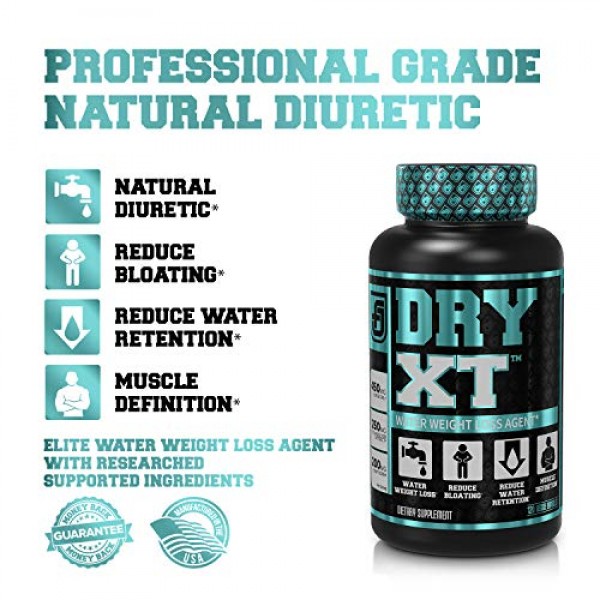 Dry-XT Water Weight Loss Diuretic Pills - Natural Supplement for ...