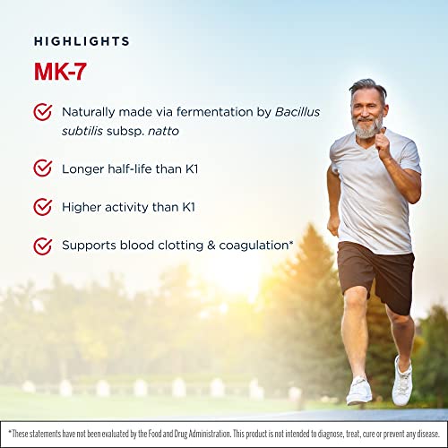 Jarrow Formulas MK-7 90 mcg - 120 Softgels, Pack of 2 - Superior ...