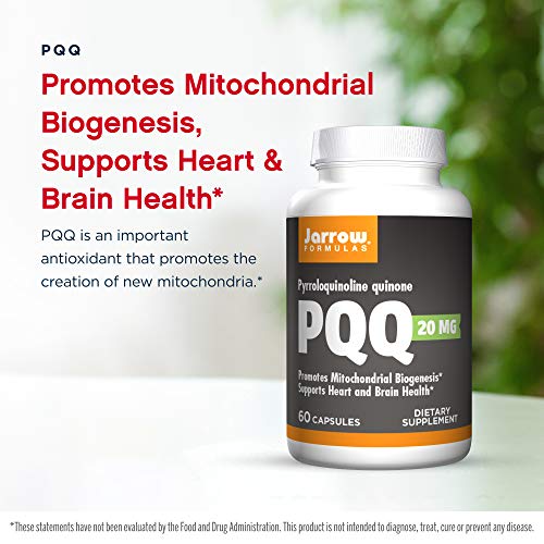 Jarrow Formulas PQQ 20 mg - 60 Capsules - Promotes Mitochondrial ...