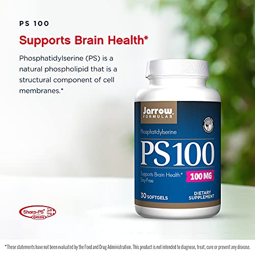 Jarrow Formulas PS 100-30 Softgels - 100 mg Phosphatidylserine P...