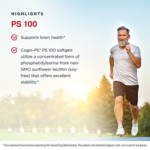 Jarrow Formulas PS 100-30 Softgels - 100 mg Phosphatidylserine P...