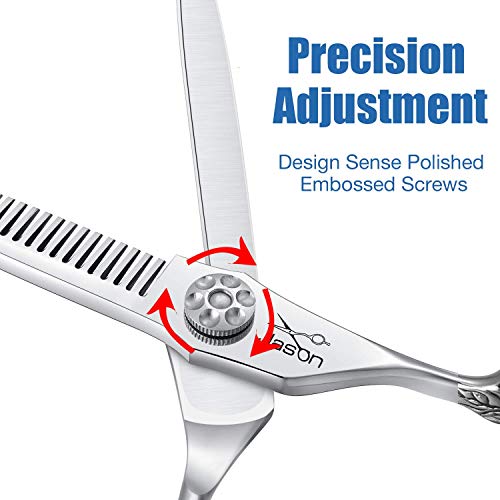 JASON 30 Teeth Thinning Scissors Haircut Blending Shears Hairdres...