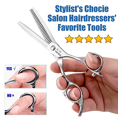 JASON 30 Teeth Thinning Scissors Haircut Blending Shears Hairdres...