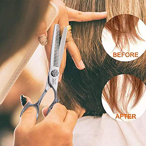 JASON 30 Teeth Thinning Scissors Haircut Blending Shears Hairdres...
