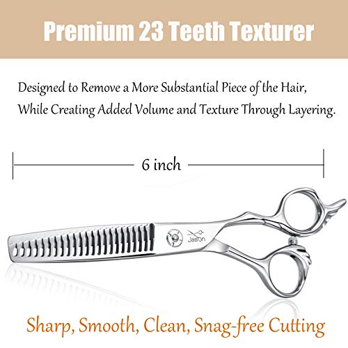 JASON 6 Texturizing Hair Scissors, 23 Teeth Hair Texture Shears ...