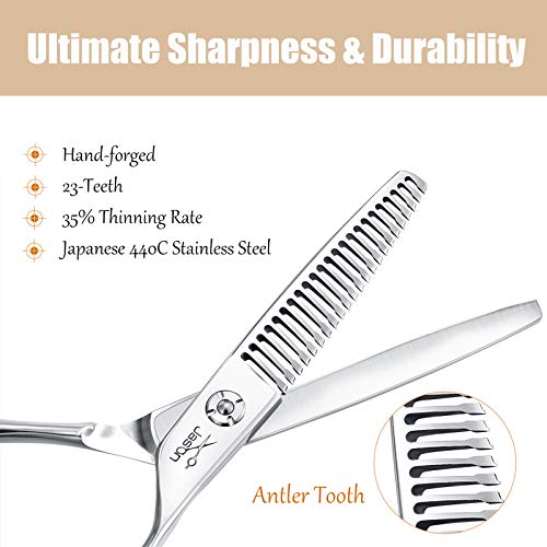 JASON 6 Texturizing Hair Scissors, 23 Teeth Hair Texture Shears ...