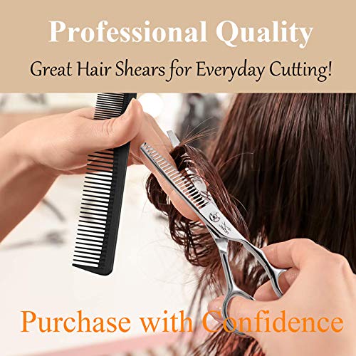 JASON 6 Texturizing Hair Scissors, 23 Teeth Hair Texture Shears ...