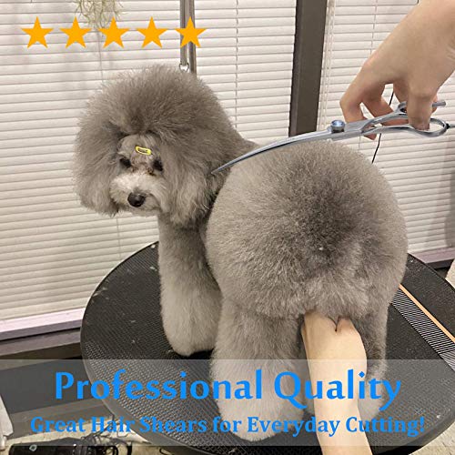 JASON 7 Curved Dog Grooming Scissors, Ergonomic Pets Cats Trimmi...