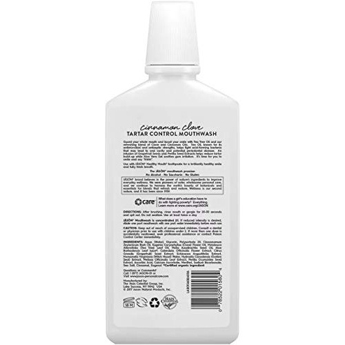 PACK OF 4 - Jason Healthy Mouth Mouthwash Tartar Control Cinnamon...