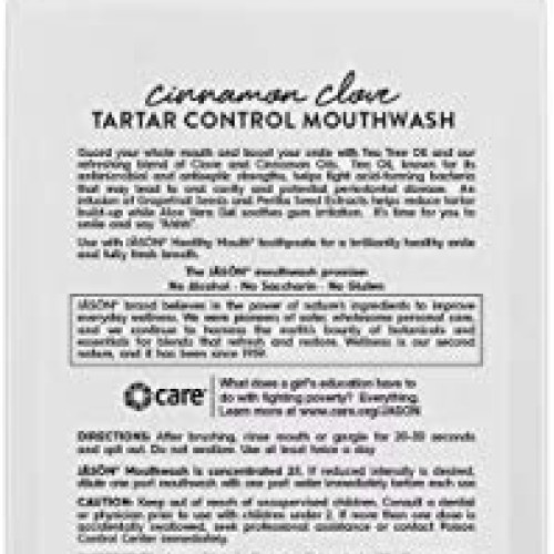 PACK OF 4 - Jason Healthy Mouth Mouthwash Tartar Control Cinnamon...