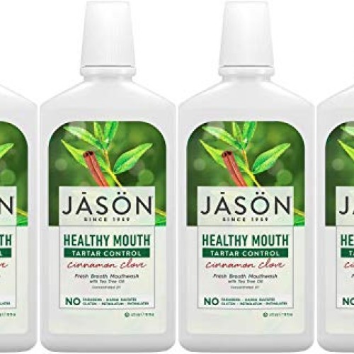PACK OF 4 - Jason Healthy Mouth Mouthwash Tartar Control Cinnamon...