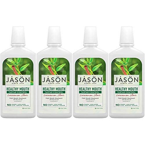 PACK OF 4 - Jason Healthy Mouth Mouthwash Tartar Control Cinnamon...