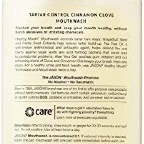 Jason Healthy Mouth Fresh Breath and Tartar Control Mouthwash, Ci...