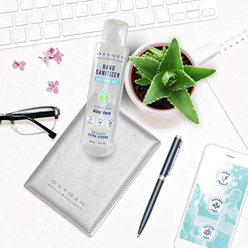 Hand Sanitizer Soothing Gel | Quick-Drying 5 oz Antibacterial Gel...