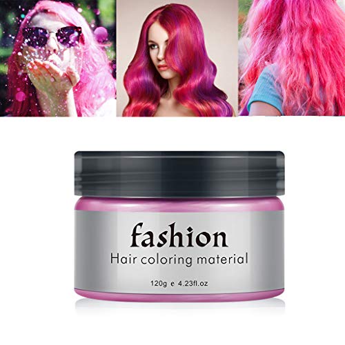 Jentouzz Hair Color Wax Unisex DIY Hair Dye Temporary Modeling Fa...