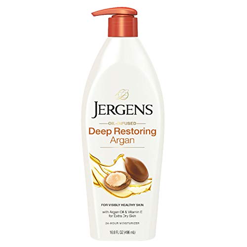 Jergens Deep Restoring Argan Oil Moisturizer, Soothing Body and H...