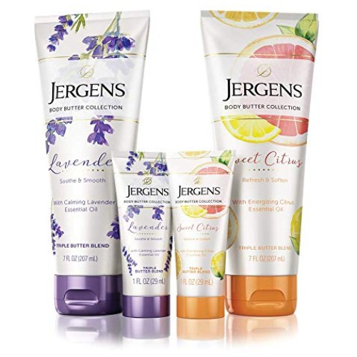Jergens Lavender Body Butter Body and Hand Lotion, Moisturizer fo...
