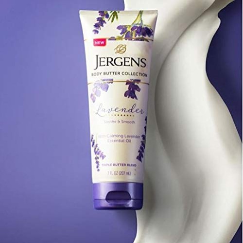 Jergens Lavender Body Butter Body and Hand Lotion, Moisturizer fo...