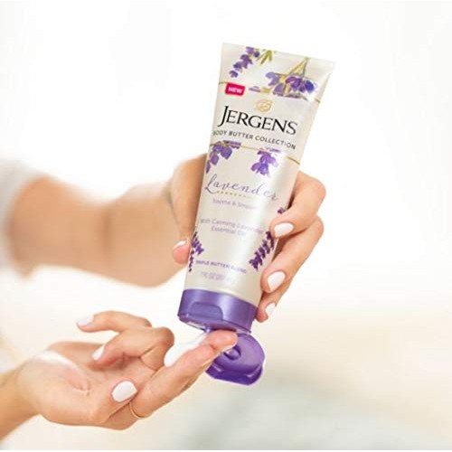 Jergens Lavender Body Butter Body and Hand Lotion, Moisturizer fo...