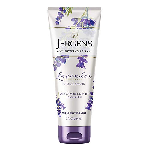 Jergens Lavender Body Butter Body and Hand Lotion, Moisturizer fo...