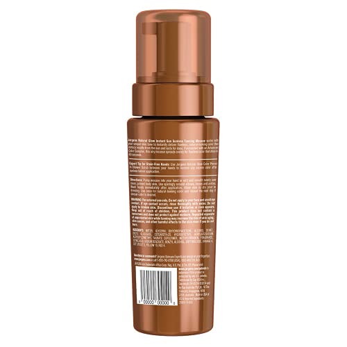 Jergens Natural Glow Instant Sun Body Mousse, Self Tanner for Lig...