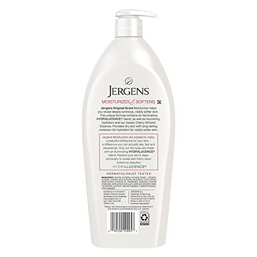 Jergens Original Scent Dry Skin Lotion, Body and Hand Moisturizer...