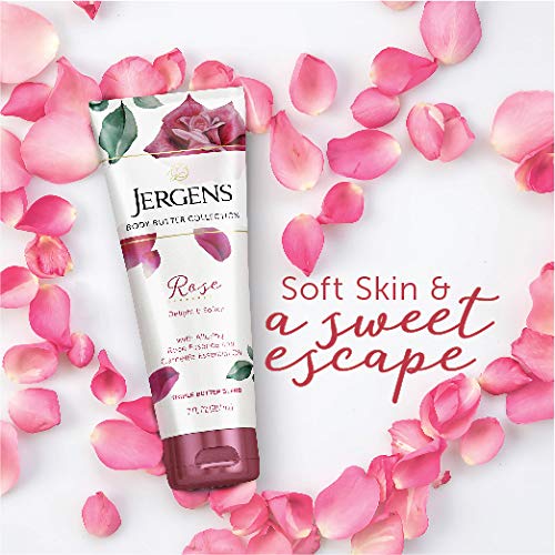Jergens Rose Body Butter, 7 Fl Oz Lotion, with Camellia Essential...