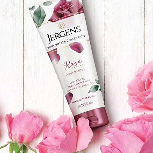 Jergens Rose Body Butter, 7 Fl Oz Lotion, with Camellia Essential...