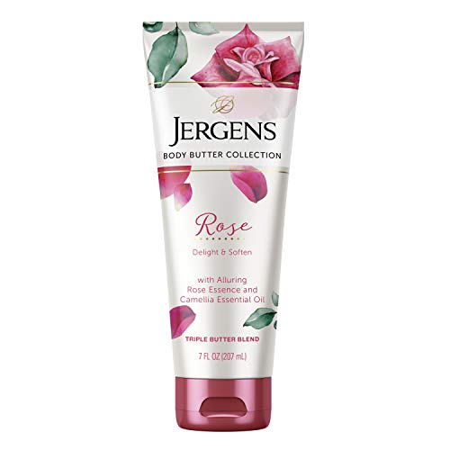 Jergens Rose Body Butter, 7 Fl Oz Lotion, with Camellia Essential...