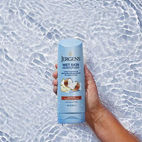 Jergens Wet Skin Body Lotion with Coconut Oil, In Shower Lotion f...