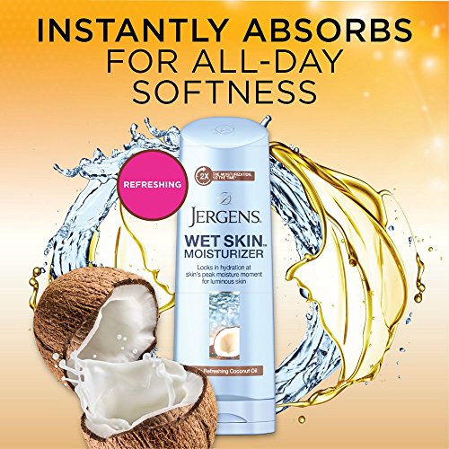 Jergens Wet Skin Body Lotion with Coconut Oil, In Shower Lotion f...