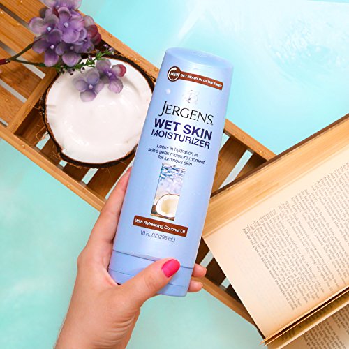 Jergens Wet Skin Body Lotion with Coconut Oil, In Shower Lotion f...