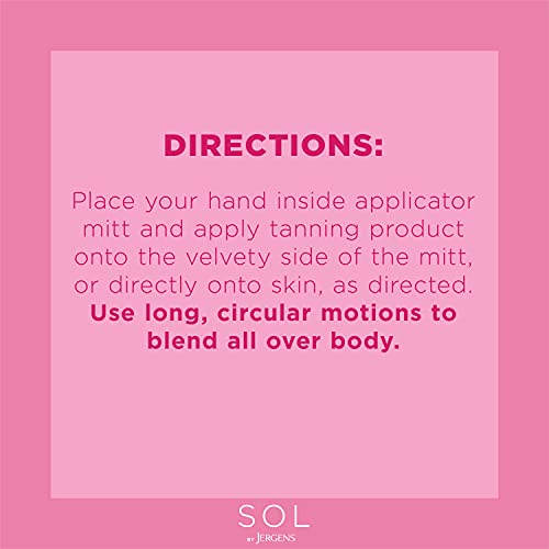 SOL by Jergens Self Tanner Applicator Mitt, Flawless, Streak-free...