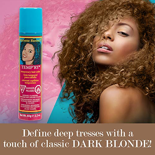 Jerome Russell Tempry Spray-on Dark Blonde Hair Color, 2.2oz x 3...