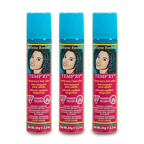 Jerome Russell Tempry Spray-on Dark Blonde Hair Color, 2.2oz x 3...