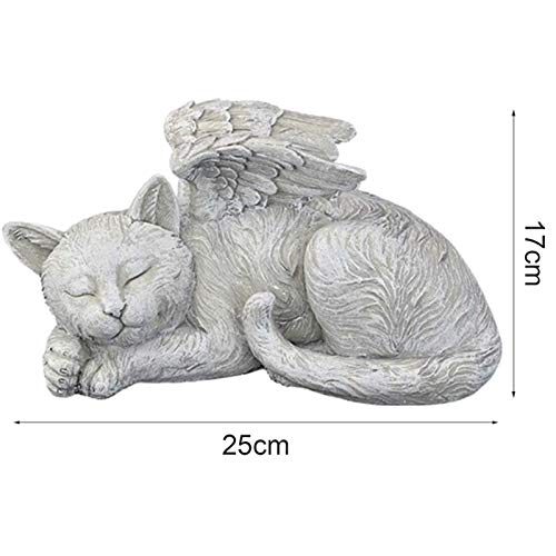 JIDOANCK Pet Statues Memorials Garden Vivid Water-Proof Resin Cat...