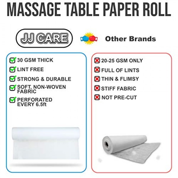 [50% THICKER] Massage Table Paper Roll Pack of 1 24 x 390 Dis...