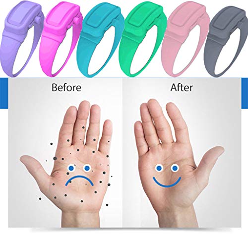 Travel Silicone Hand Sanitizer Bracelet Dispenser with Squeeze Bo...