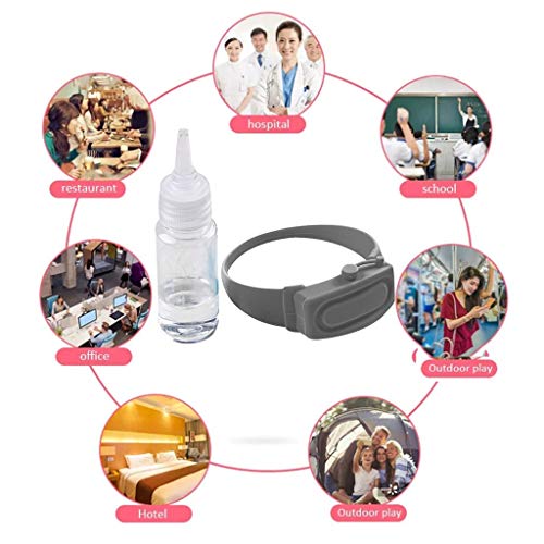 Travel Silicone Hand Sanitizer Bracelet Dispenser with Squeeze Bo...