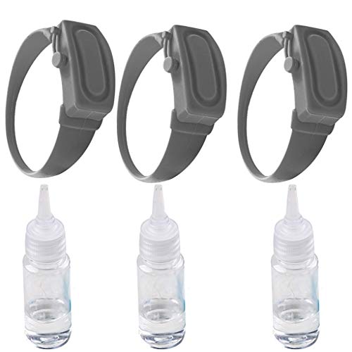 Travel Silicone Hand Sanitizer Bracelet Dispenser with Squeeze Bo...