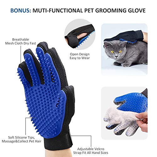 Pet Hair Remover, Upgrade Pet Hair Remover Brush & Pet Grooming G...
