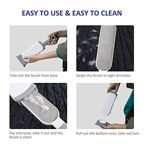 Pet Hair Remover, Upgrade Pet Hair Remover Brush & Pet Grooming G...