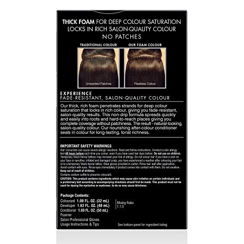 John Frieda Precision Foam Color, 5NGB Medium Chestnut Brown, Col...