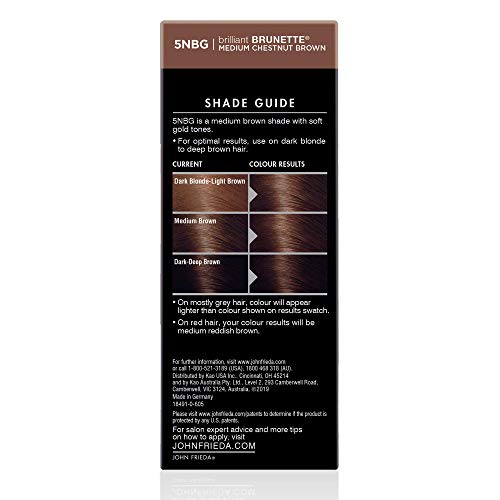 John Frieda Precision Foam Color, 5NGB Medium Chestnut Brown, Col...
