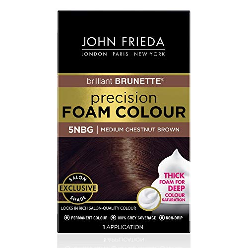 John Frieda Precision Foam Color, 5NGB Medium Chestnut Brown, Col...