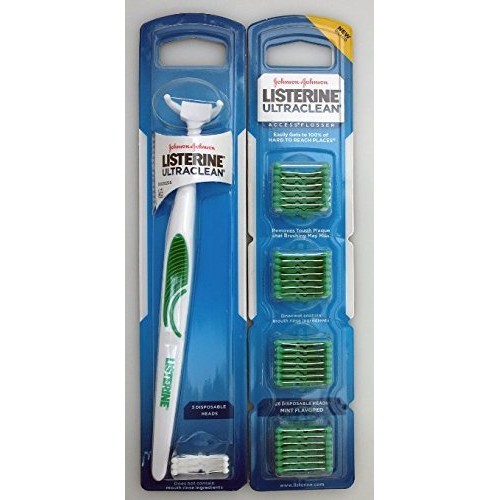 Listerine UltraClean Access Flosser WITH Refill Pack Pack Of 1